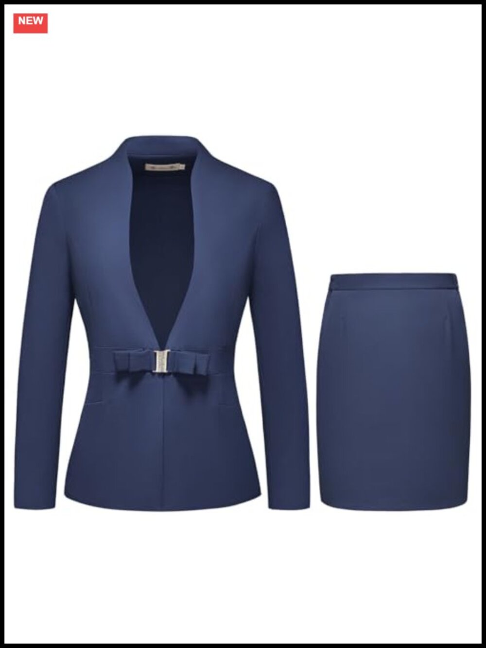 Women's 2-Piece Skirt Suit Business Set with Blazer